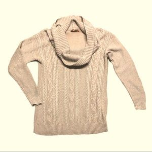 Belldini Cowl Neck Shimmery Sweater